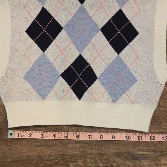 H&M Crew Neck Sweater Cream And Blue Dize XS - Picture 4 of 6